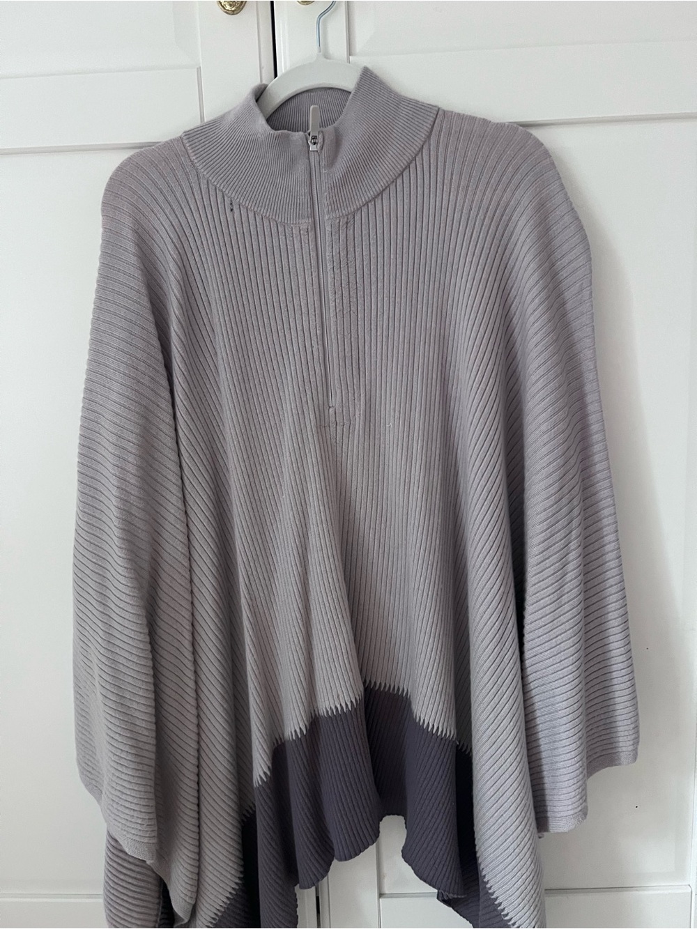 lululemon athletica Light Purple Ribbed Half-Zip Poncho